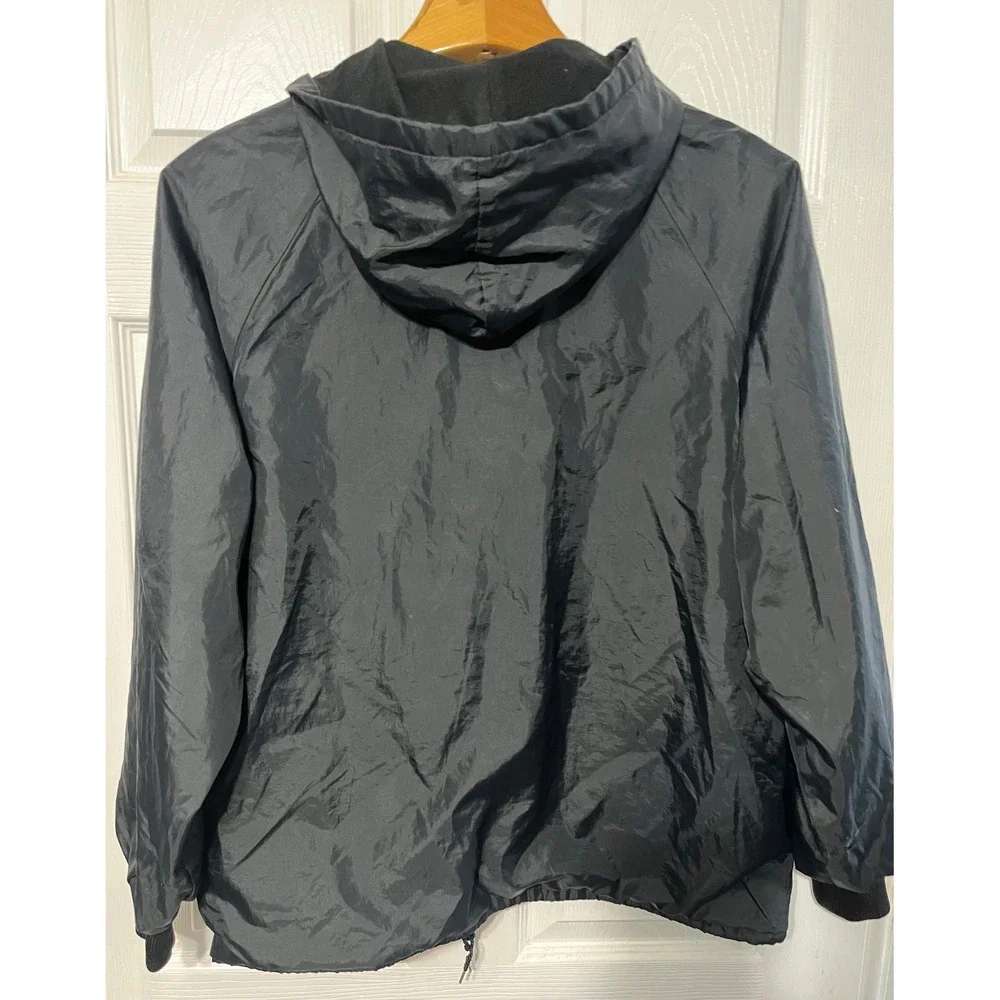 Vintage Mountain Dew Jacket Black Hooded Windbreaker Retro Style Mens XL‎ READ
